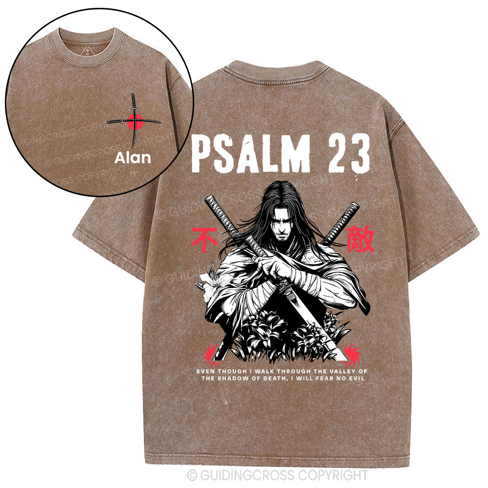 Personalized Aesthetic Mens Christian Washed T-Shirt