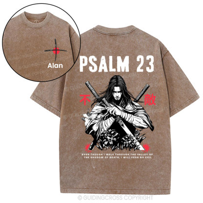 Personalized Aesthetic Mens Christian Washed T-Shirt