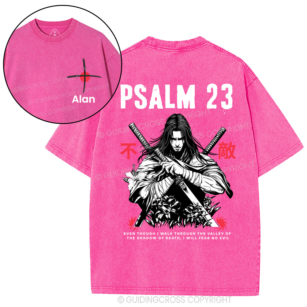 Personalized Aesthetic Mens Christian Washed T-Shirt