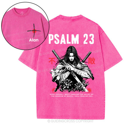 Personalized Aesthetic Mens Christian Washed T-Shirt