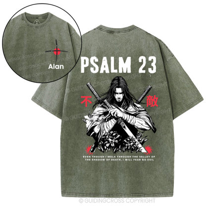 Personalized Aesthetic Mens Christian Washed T-Shirt