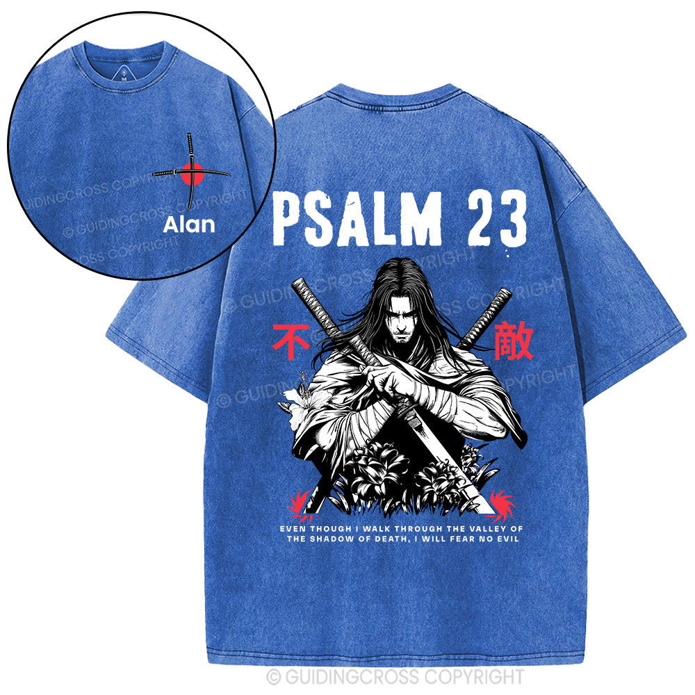 Personalized Aesthetic Mens Christian Washed T-Shirt