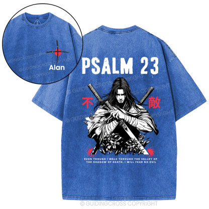 Personalized Aesthetic Mens Christian Washed T-Shirt