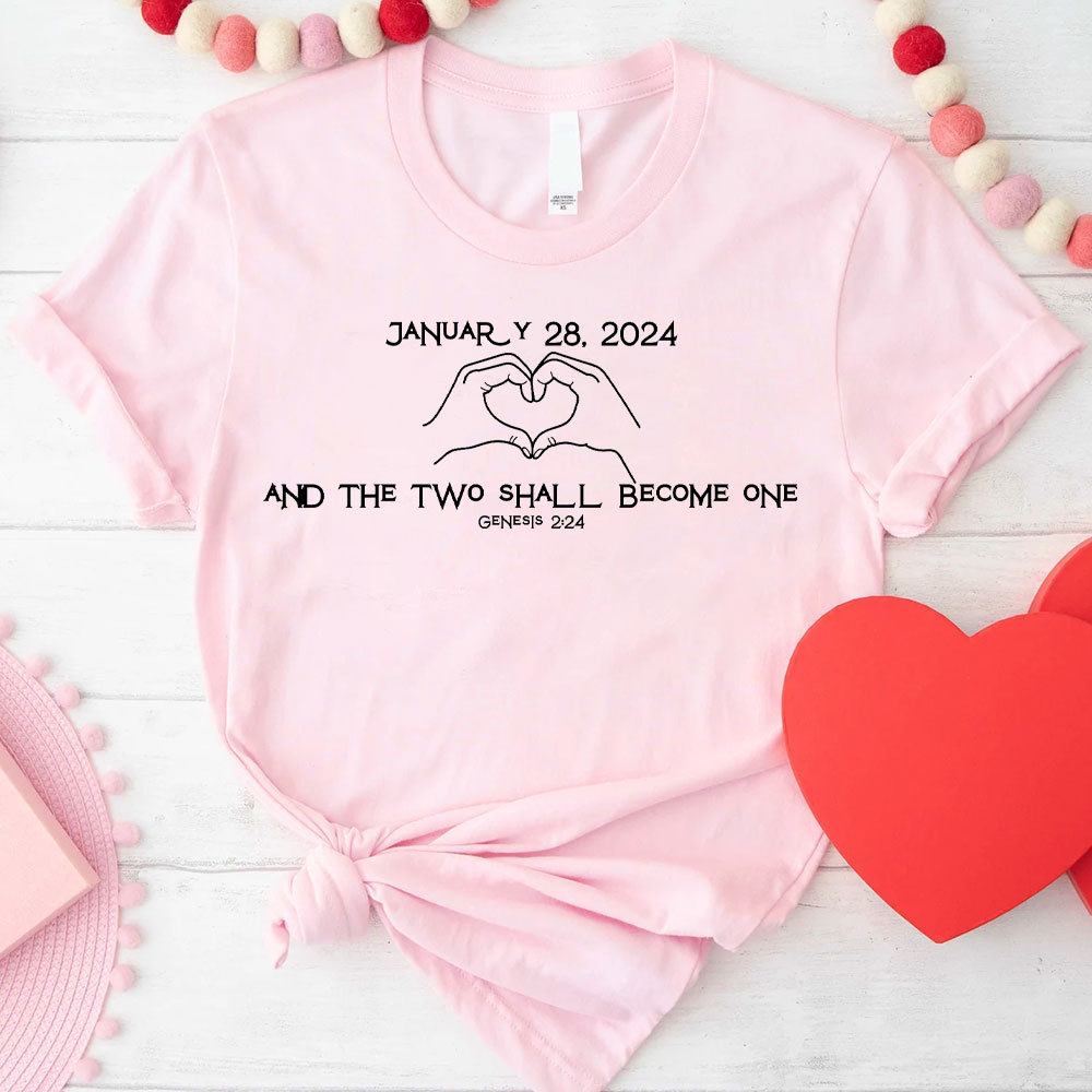 Personalized And The Two Shall Become One Christian T-Shirt
