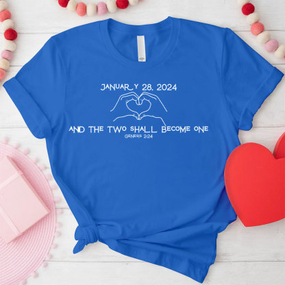Personalized And The Two Shall Become One Christian T-Shirt
