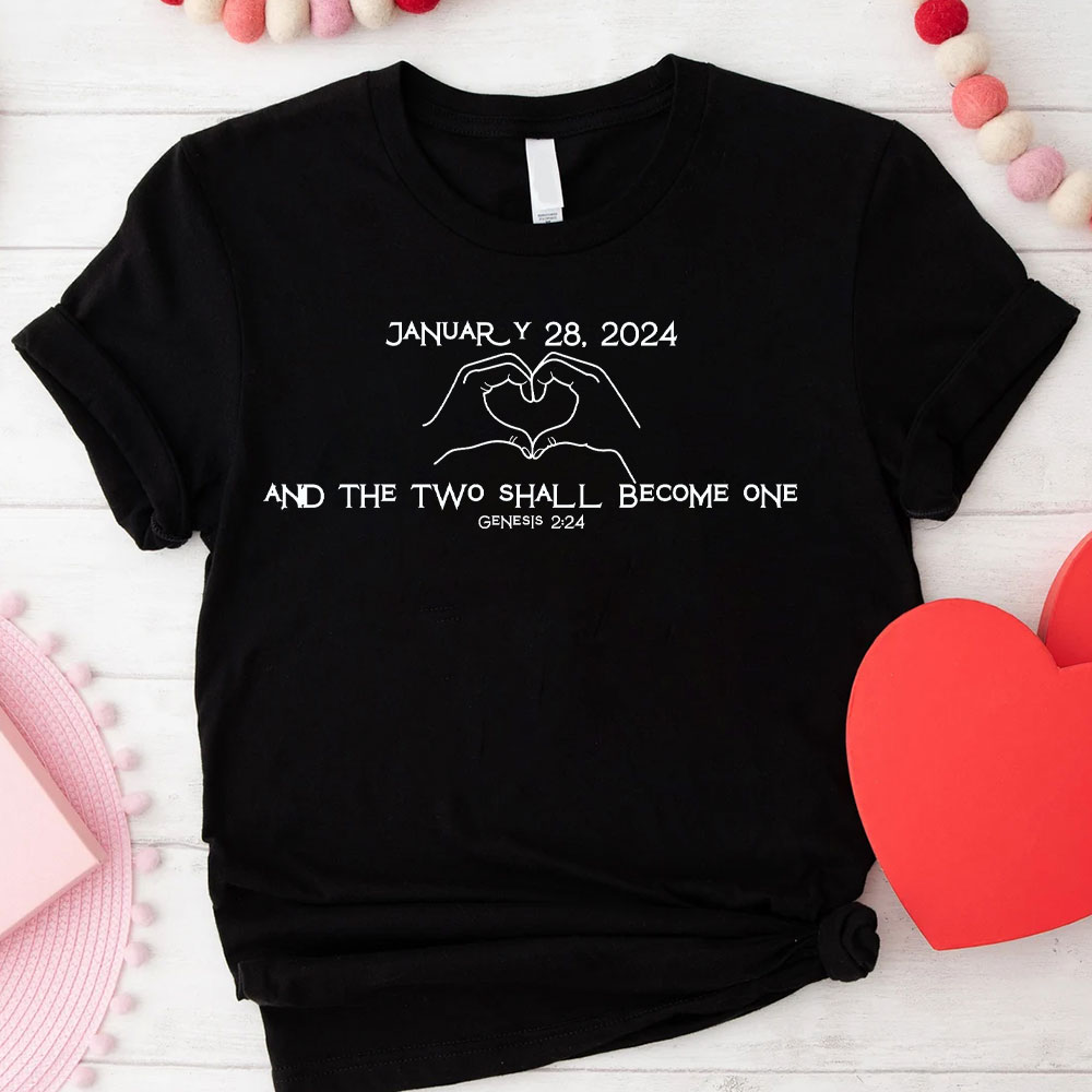 Personalized And The Two Shall Become One Christian T-Shirt