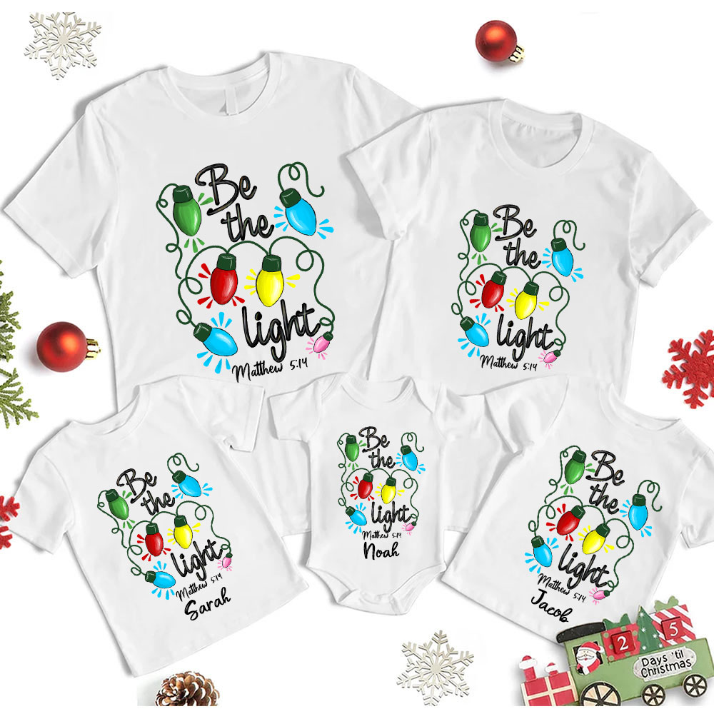 Be the Light Christian Christmas Youth Clothing