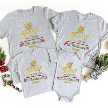 Personalized Best Christmas Ever Christmas Family Matching Shirts