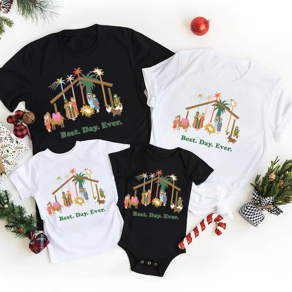Personalized Best Day Ever Christmas Family Matching Shirts