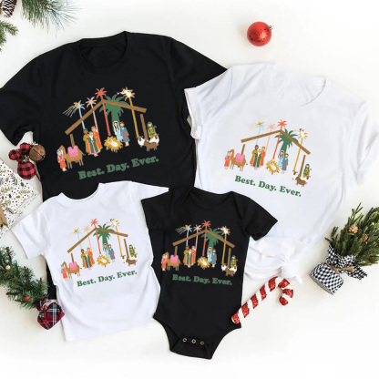 Personalized Best Day Ever Christmas Family Matching Shirts
