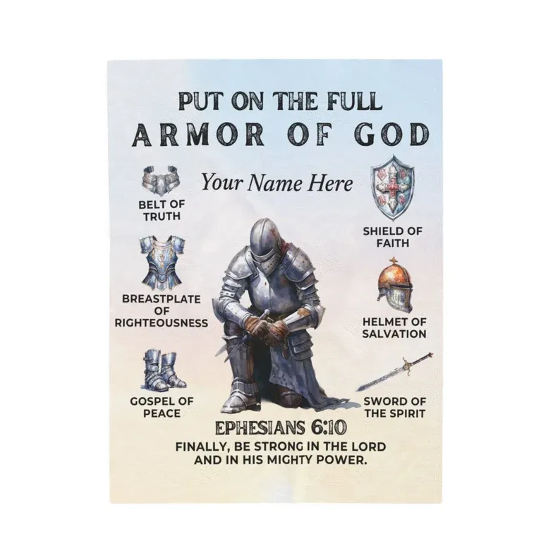Personalized  Armor of God Christian T-Shirt