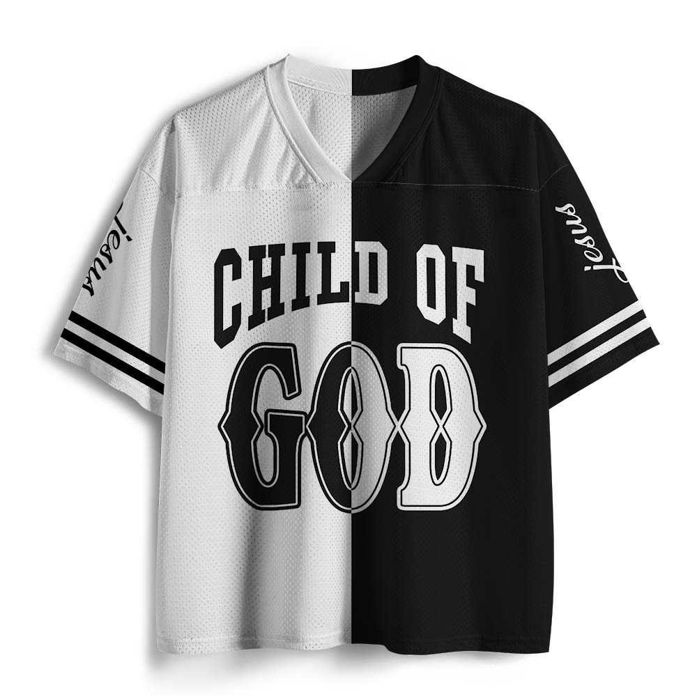 Personalized Child Of God Lion Christian Mesh Jersey