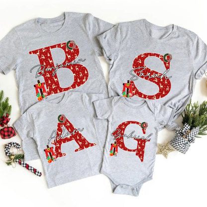 Personalized Christian Christmas Family Matching Shirts