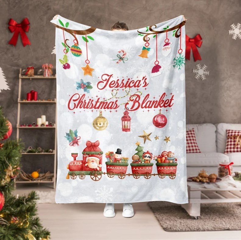 Personalized Christmas Blanket