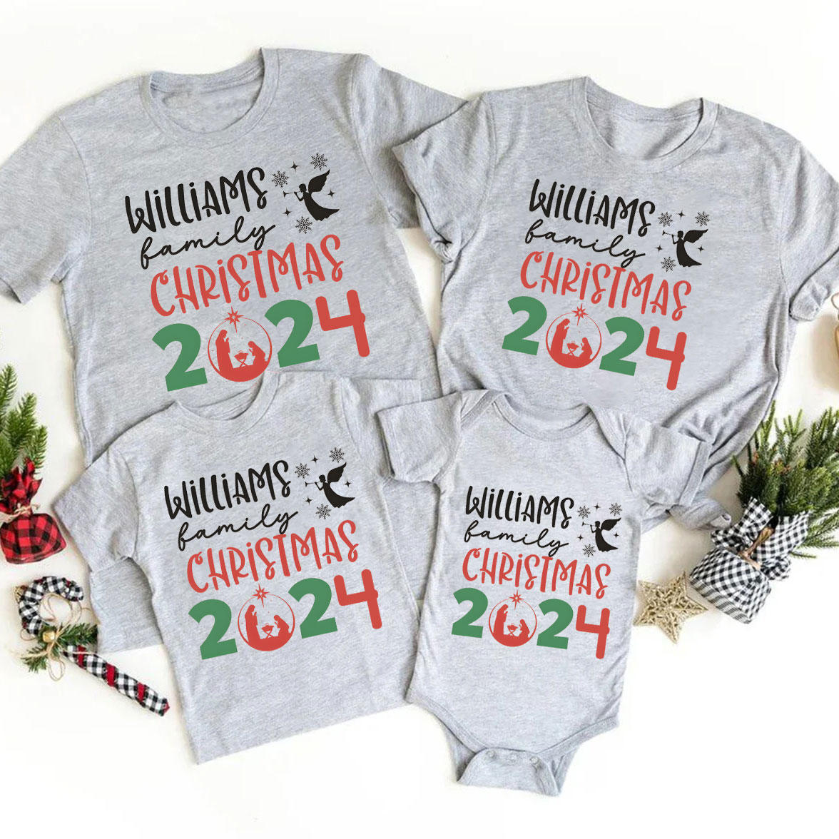 Personalized Christmas Family Matching Shirts