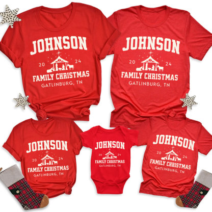 Personalized Christmas Family Matching Shirts