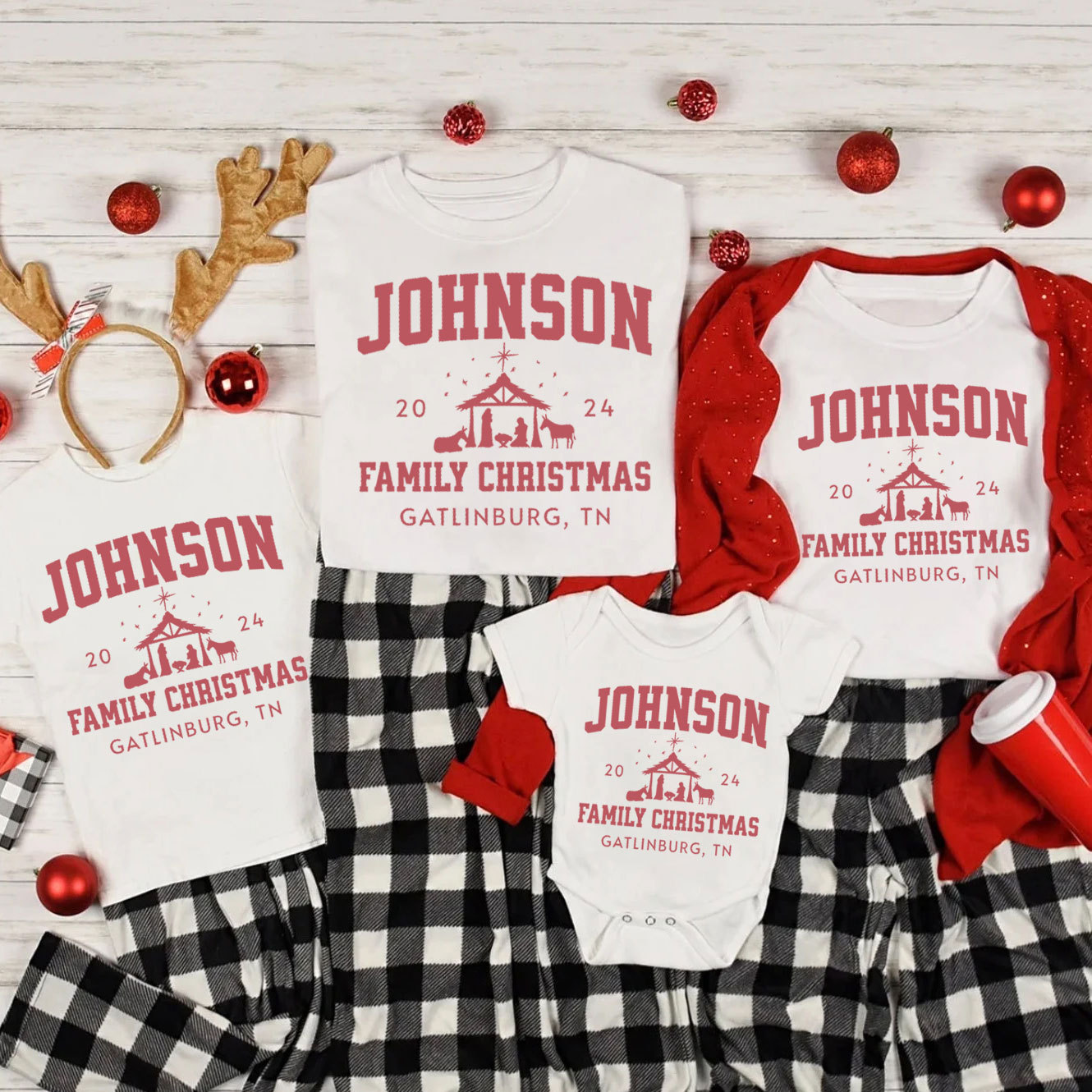 Personalized Christmas Family Matching Shirts