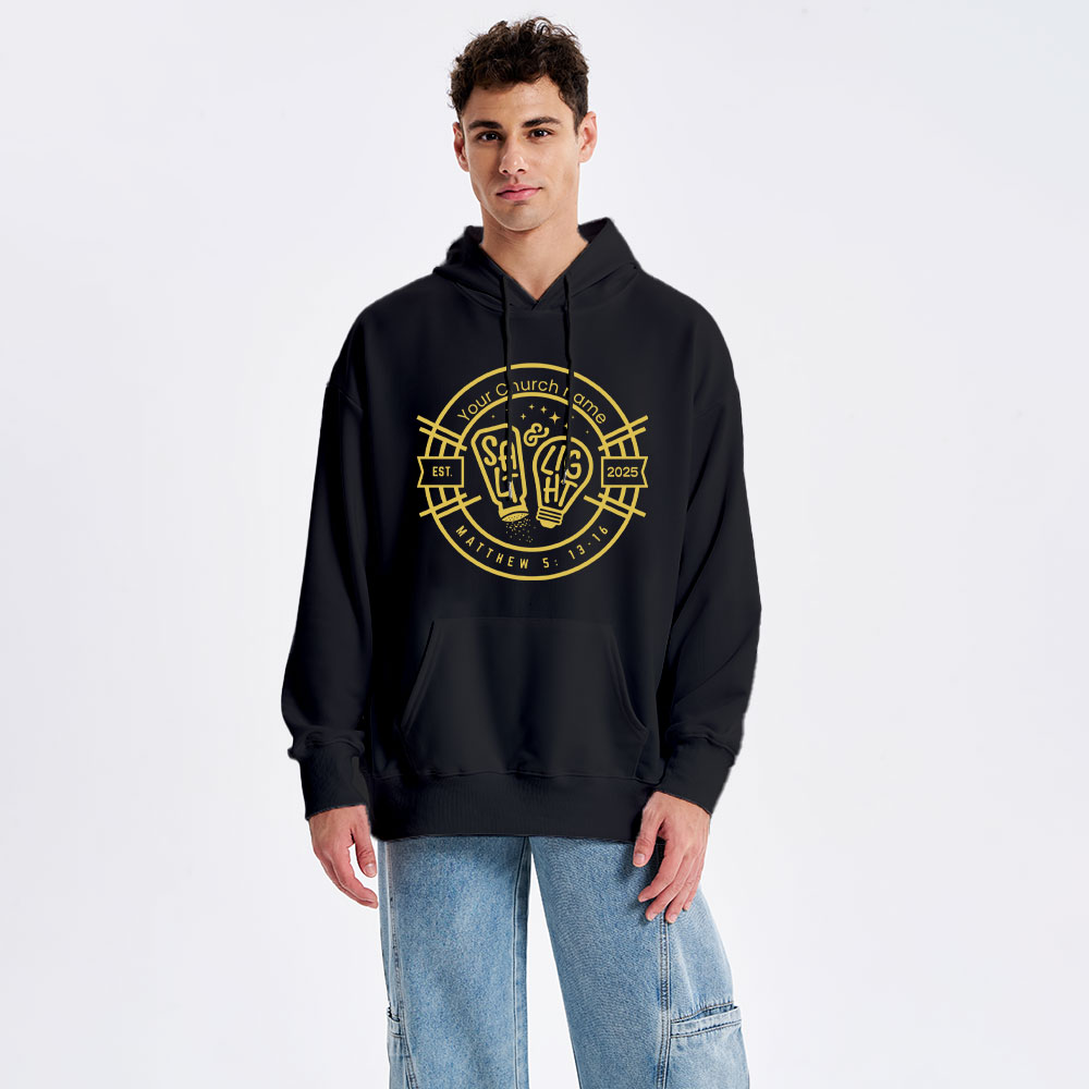 Personalized Church Name And Year Salt & Light Matthew 5:13 Christian Hoodie