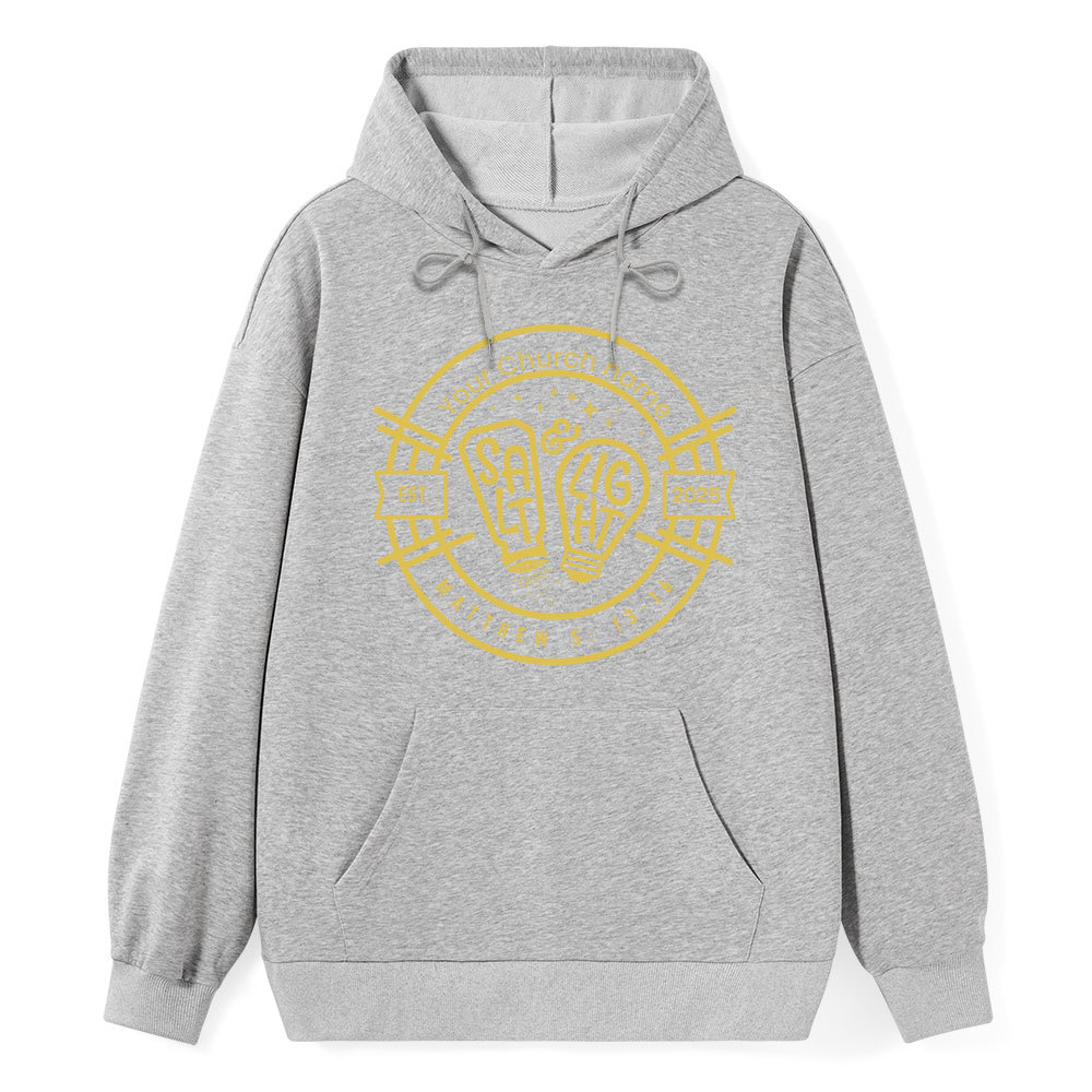 Personalized Church Name And Year Salt & Light Matthew 5:13 Christian Hoodie