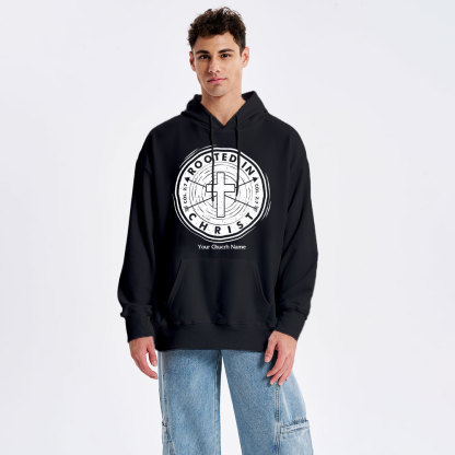 Personalized Church Name Rooted In Christ Colossians 2:7 Christian Hoodie