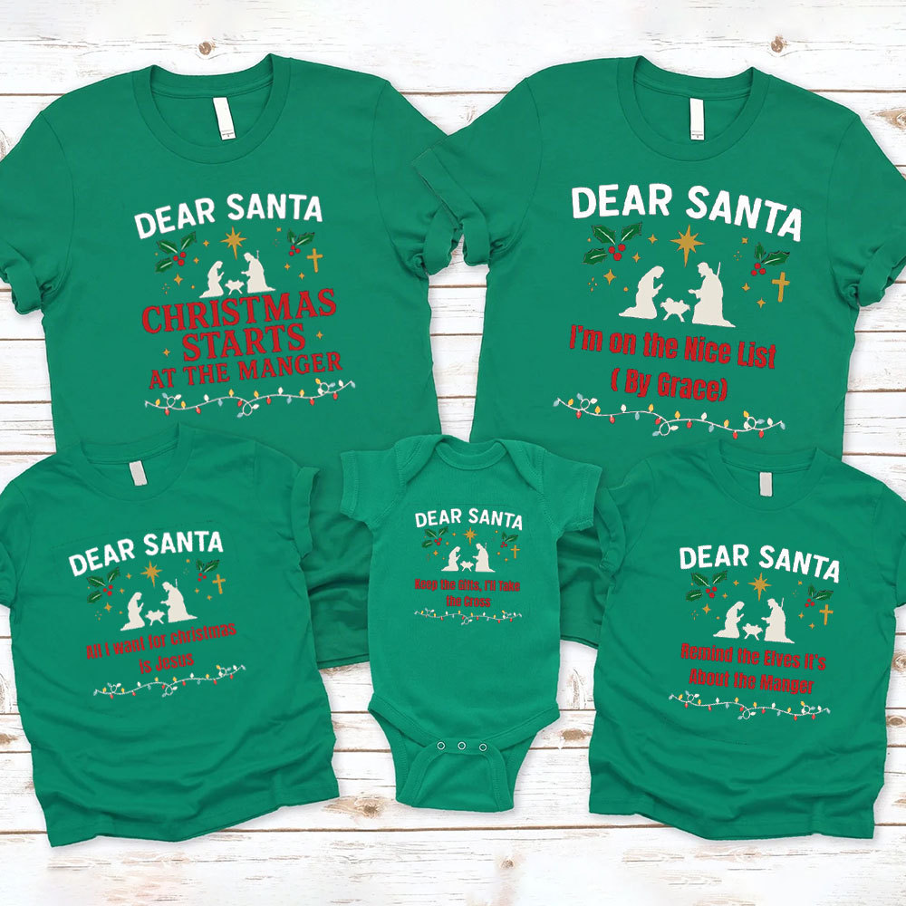 Personalized Nativity Christmas Family Matching Shirts Sale - GuidingCross