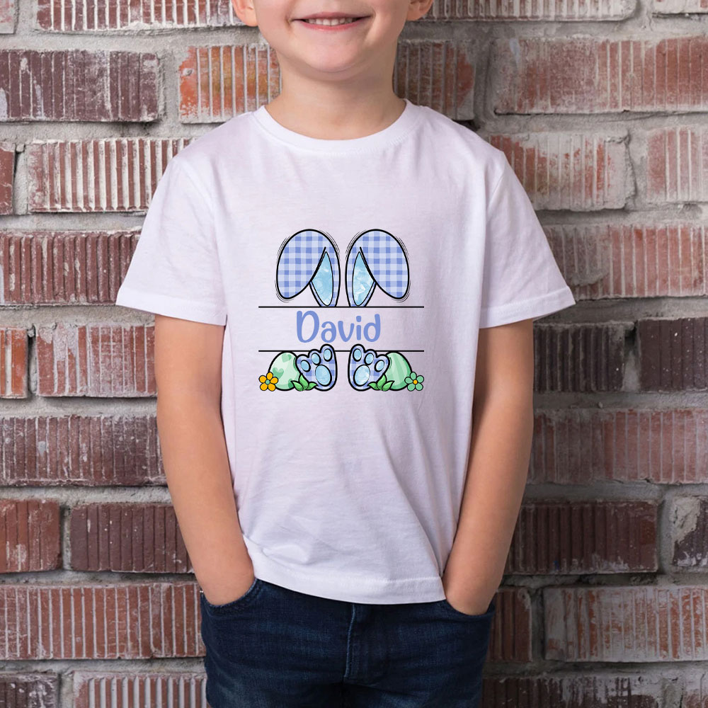 Personalized Easter Bunny Kid T-Shirt