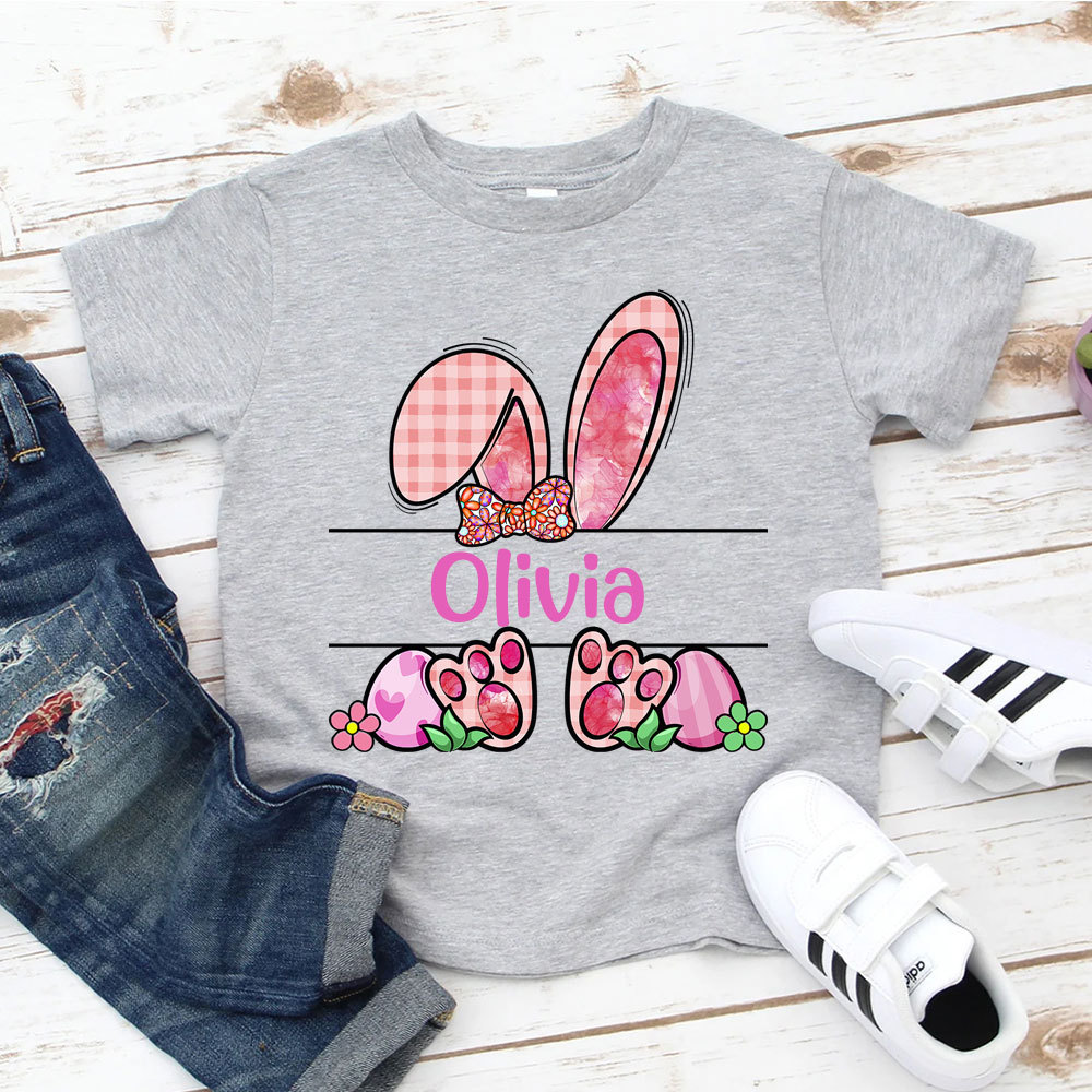 Personalized Easter Bunny Kid T-Shirt