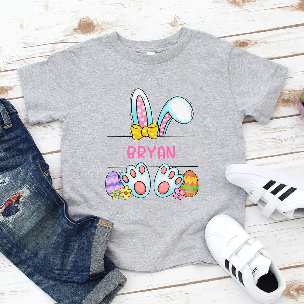 Personalized Easter Rabbit Kids T-Shirt