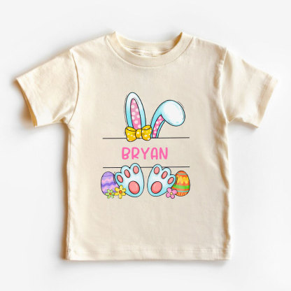 Personalized Easter Rabbit Kids T-Shirt