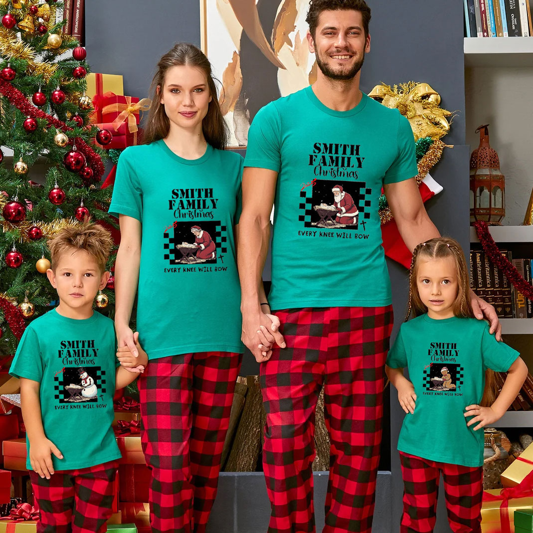 Personalized Every Kness Will Bow Christmas Family Matching Shirts