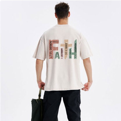 Personalized Faith Christian Washed T-Shirt
