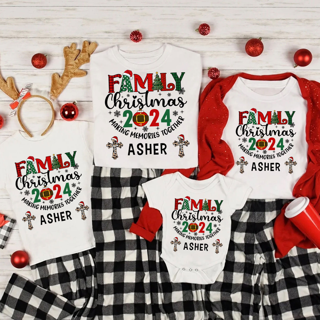 Personalized Family Christmas Matching Christian T-Shirt Sale - GuidingCross