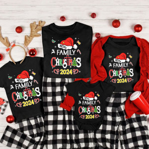 Image of Personalized Family Christmas Matching Shirts