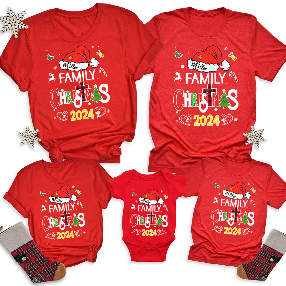 Personalized Family Christmas Matching Shirts