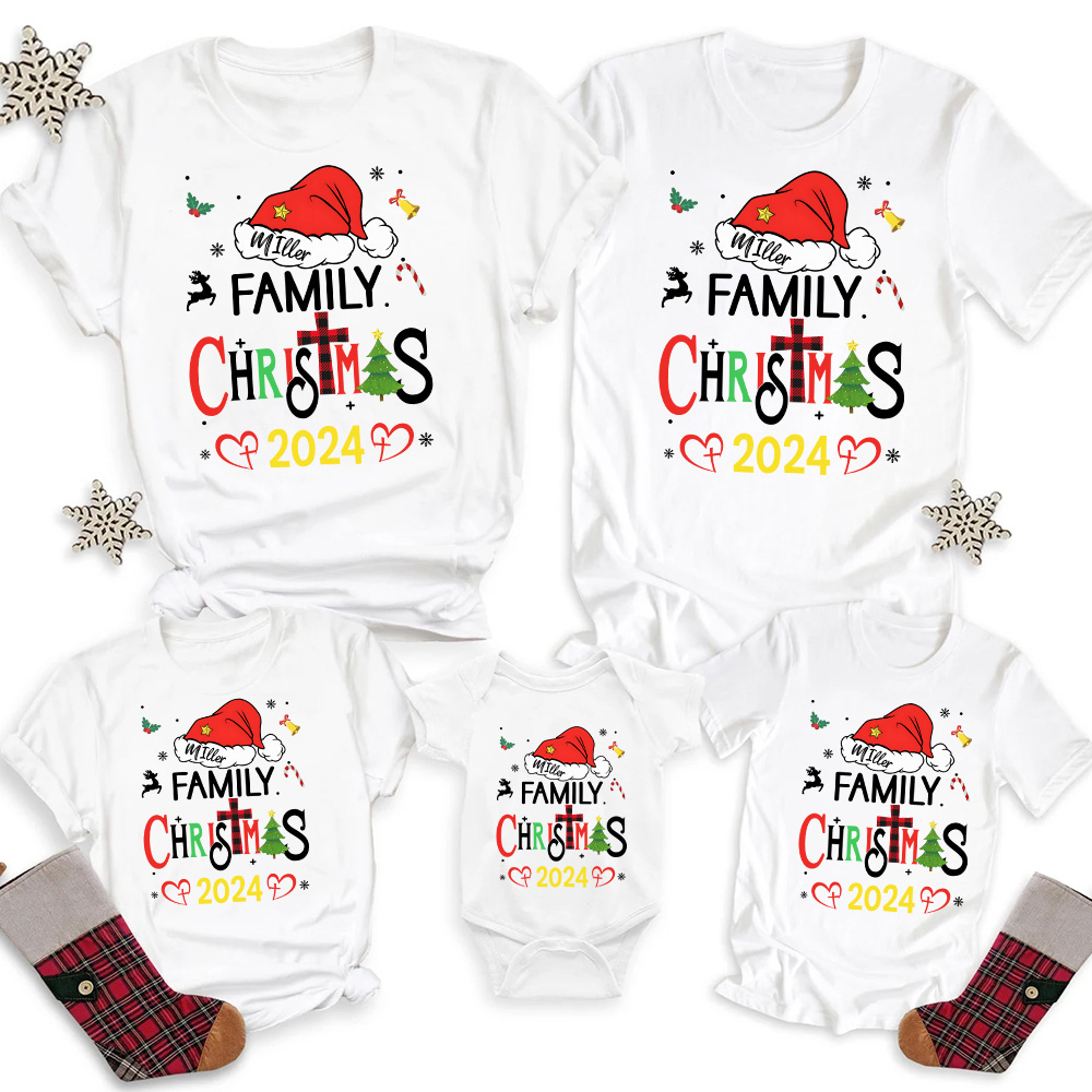 Personalized Family Christmas Matching Shirts
