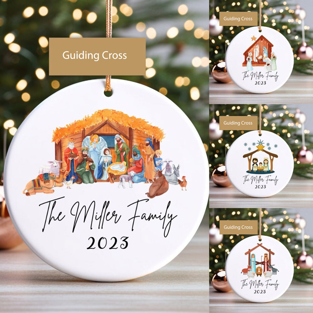 Personalized Family Christmas Ornament Sale-GuidingCross