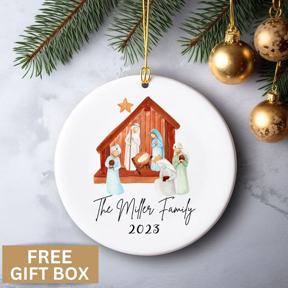 Personalized Family Christmas Ornament
