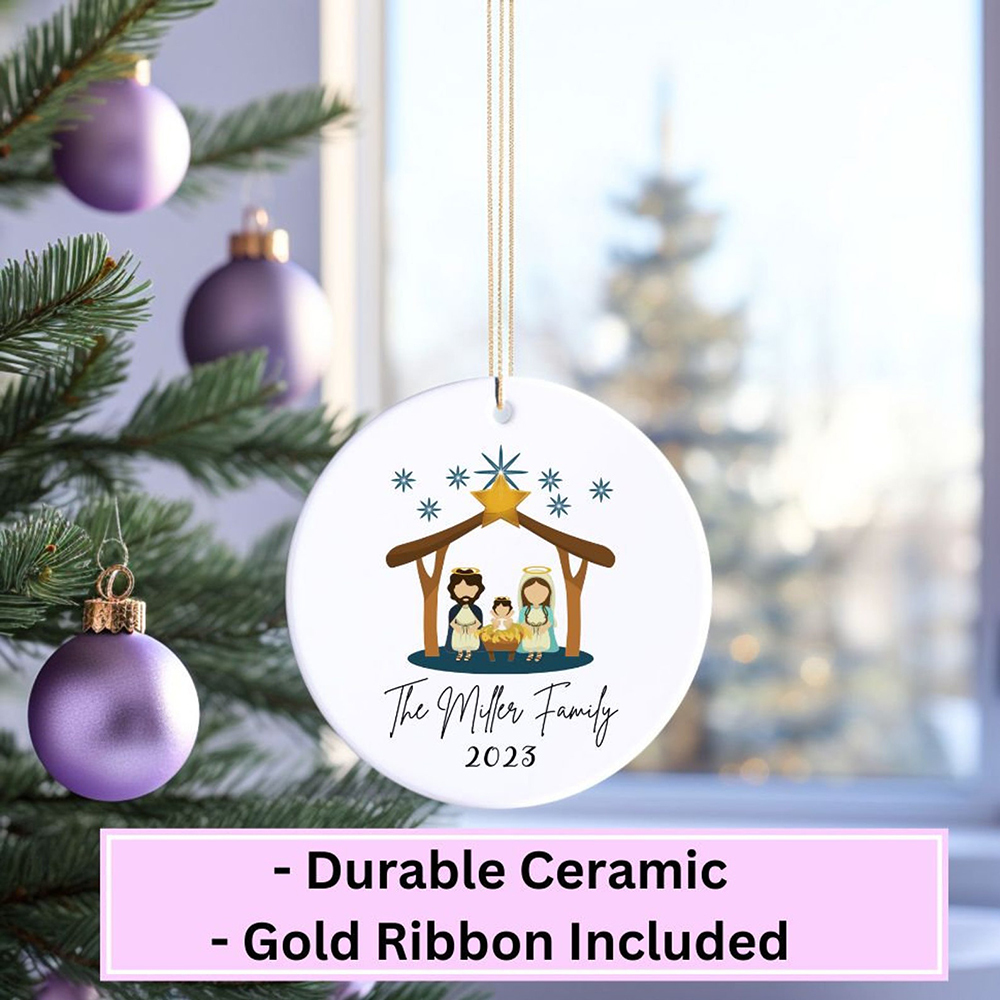 Personalized Family Christmas Ornament