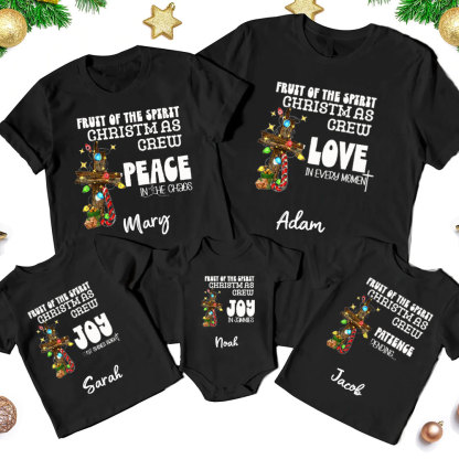 Personalized Fruit Of Spirit Christmas Family Matching Shirts