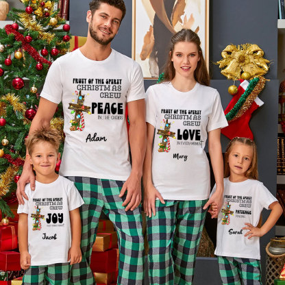 Personalized Fruit Of Spirit Christmas Family Matching Shirts