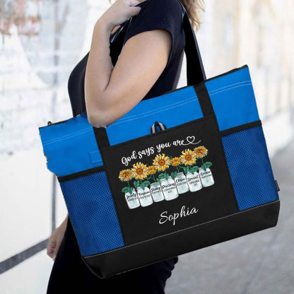 Personalized God Says You Are Christian Tote Bag