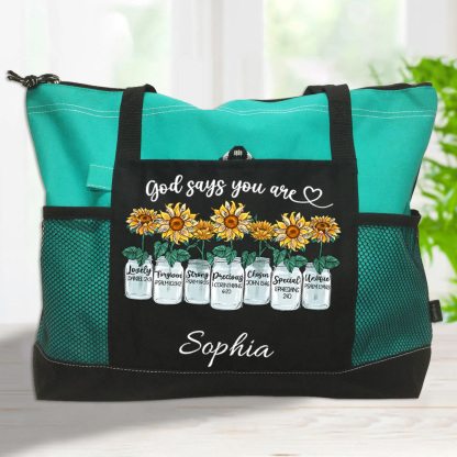 Personalized God Says You Are Christian Tote Bag