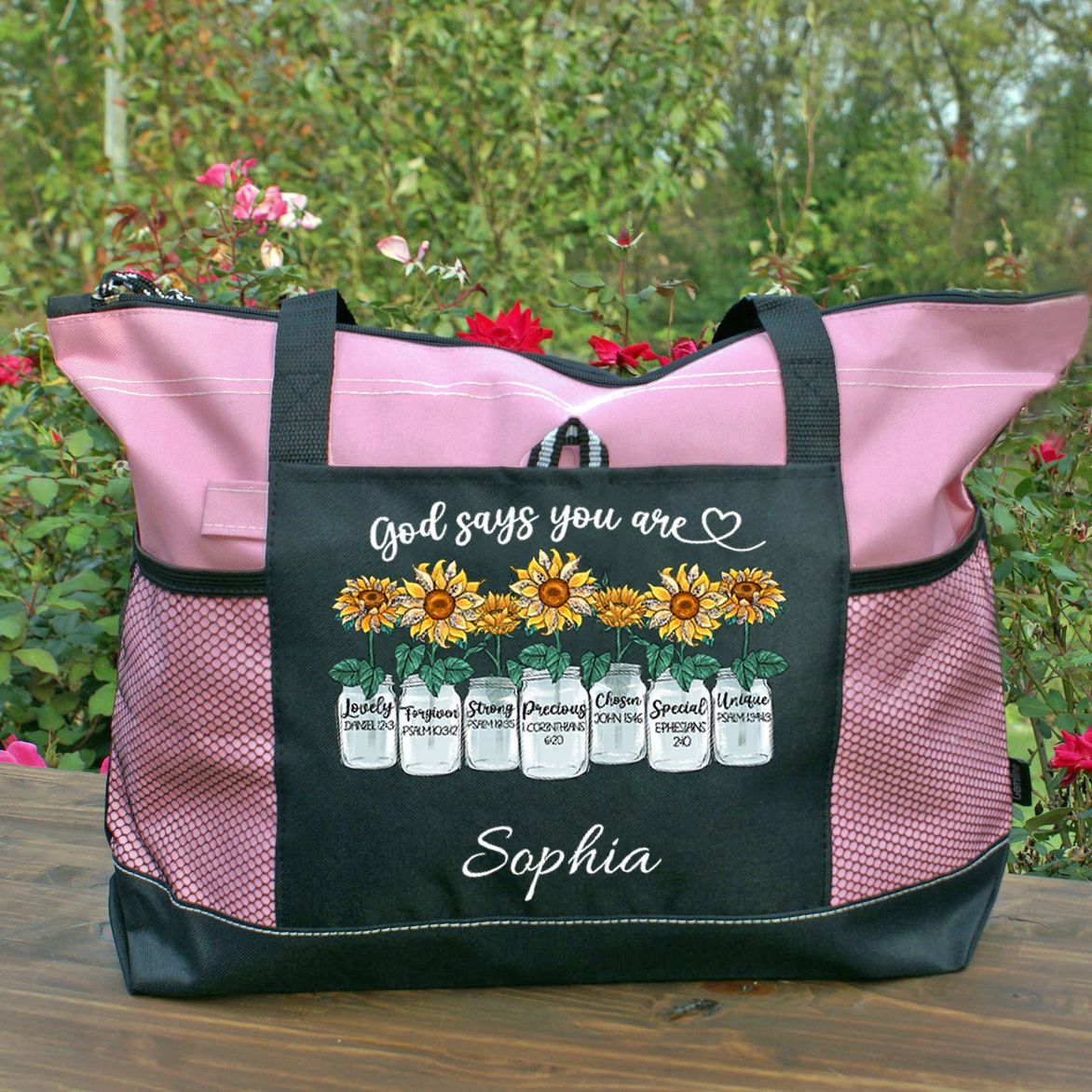 Personalized God Says You Are Christian Tote Bag