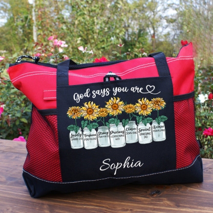 Personalized God Says You Are Christian Tote Bag