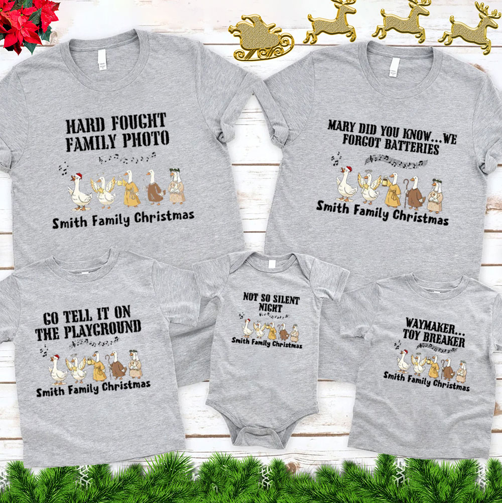 A Thrill Of Hope The Weary World Rejoice Christmas Family Matching Shirts Sale - GuidingCross