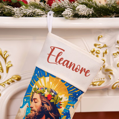 Personalized Jesus Christ Christian Christmas Stocking