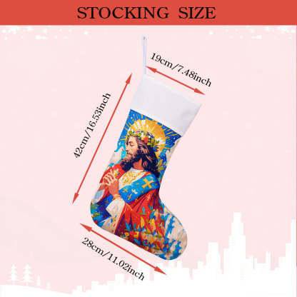 Personalized Jesus Christ Christian Christmas Stocking
