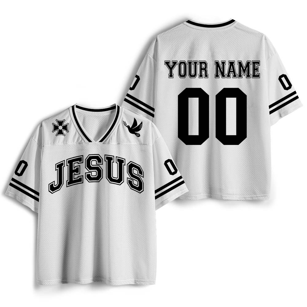 Personalized Jesus Christian Mesh Jersey