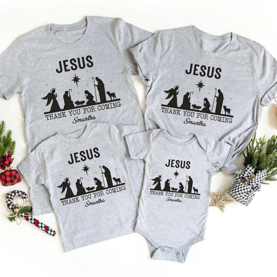 A Thrill Of Hope The Weary World Rejoice Christmas Family Matching Shirts Sale - GuidingCross