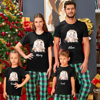 Personalized Jesus The Reason For The Season Christmas Family Matching Shirts